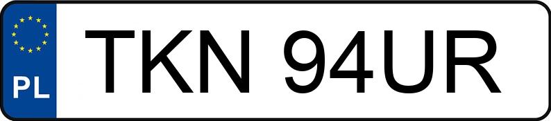 Numer rejestracyjny TKN 94UR posiada VOLKSWAGEN CADDY - TKN94UR