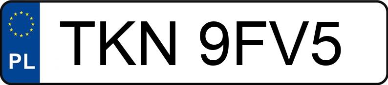 Numer rejestracyjny TKN 9FV5 posiada NIEWIADÓW  BR3 - TKN9FV5