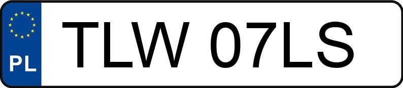 Numer rejestracyjny TLW 07LS posiada FORD S-MAX - TLW07LS