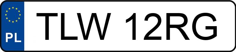 Numer rejestracyjny TLW 12RG posiada FORD FT 280 2.2 TDCi MR`12 E5 2.8t M Transit - TLW12RG