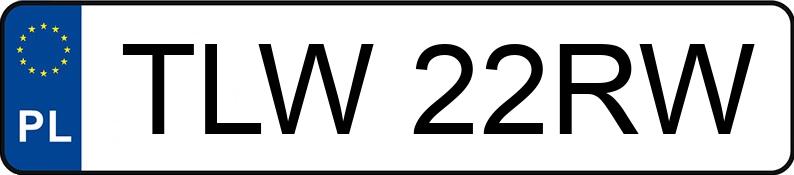 Numer rejestracyjny TLW 22RW posiada LEXUS IS350 - TLW22RW