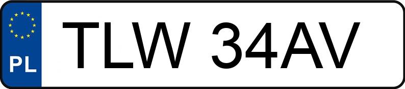 Numer rejestracyjny TLW 34AV posiada VOLKSWAGEN Passat B5 1.6 MR`96 E2 Highline Aut. - TLW34AV
