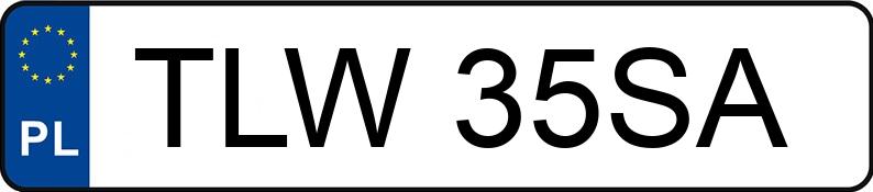 Numer rejestracyjny TLW 35SA posiada BMW 320i Kat. E36 320i Kat. E36 - TLW35SA