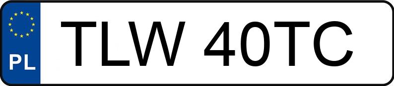 Registreringsnummeret TLW 40TC har AUDI A3 2.0 TDi DPF MR`12 E5 8V Ambiente - TLW40TC