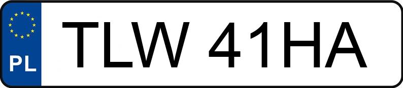 Numer rejestracyjny TLW 41HA posiada AUDI A3 1.6 Kat. MR`96 8L Ambition - TLW41HA