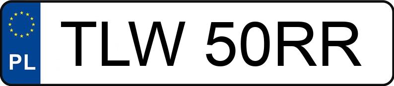 Numer rejestracyjny TLW 50RR posiada LEXUS LS 500 MR`18 E6 F Sport - TLW50RR