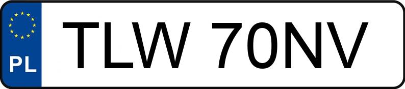 Numer rejestracyjny TLW 70NV posiada BMW 760LI - TLW70NV