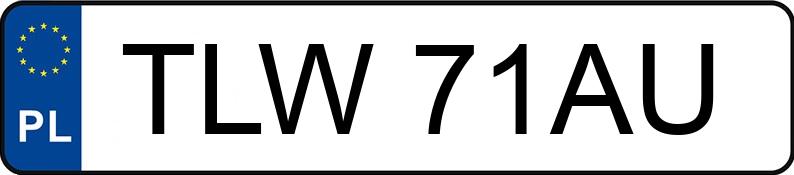 Numer rejestracyjny TLW 71AU posiada MICROCAR  - TLW71AU