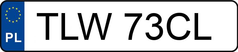 Numer rejestracyjny TLW 73CL posiada BMW X3 MR`07 E4 E83 X3 MR`07 E4 E83 - TLW73CL