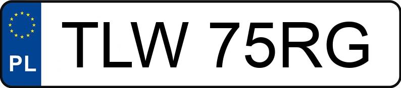 Numer rejestracyjny TLW 75RG posiada MERCEDES-BENZ CLS 350 - TLW75RG