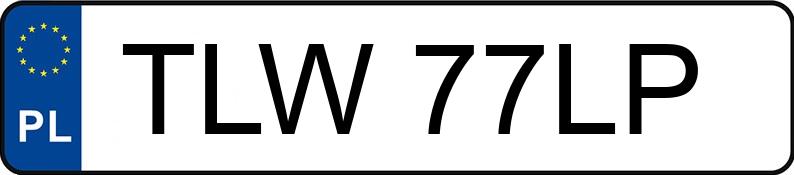 Numer rejestracyjny TLW 77LP posiada VOLKSWAGEN TRANSPORTER - TLW77LP