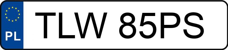 Numer rejestracyjny TLW 85PS posiada VOLKSWAGEN CRAFTER - TLW85PS