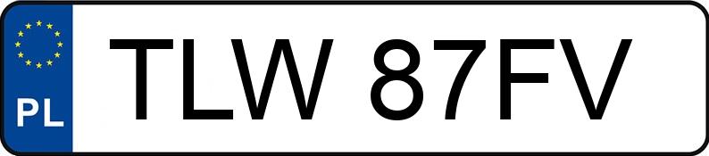 Numer rejestracyjny TLW 87FV posiada FIAT PUNTO - TLW87FV Numer rejestracyjny TLW 87FV posiada FIAT PUNTO - TLW87FV