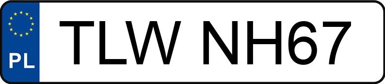 Numer rejestracyjny TLW NH67 posiada AUDI A4 2.0 Kat. MR`00 E3 8E A4 2.0 Kat. MR`00 E3 8E - TLWNH67