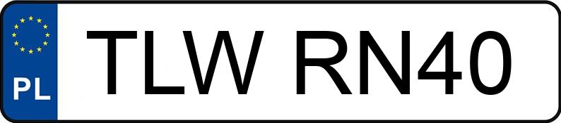 Numer rejestracyjny TLW RN40 posiada BMW 320D - TLWRN40 Numer rejestracyjny TLW RN40 posiada BMW 320D - TLWRN40