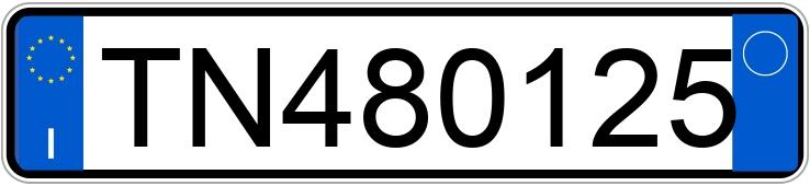 Numer rejestracyjny TN480125 posiada FIAT Panda 1a serie