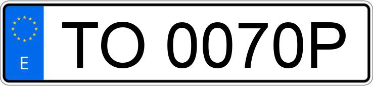 Numer rejestracyjny TO0070P posiada TOYOTA COROLLA