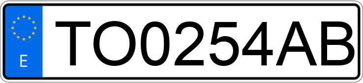 Numer rejestracyjny TO0254AB posiada FIAT DUCATO