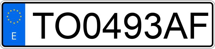 Numer rejestracyjny TO0493AF posiada VOLKSWAGEN GOLF