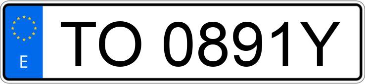 Numer rejestracyjny TO0891Y posiada VOLKSWAGEN TRANSPORTER
