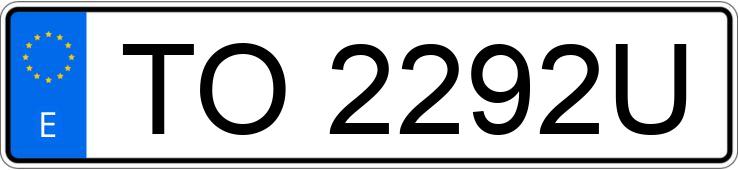 Numer rejestracyjny TO2292U posiada SEAT IBIZA