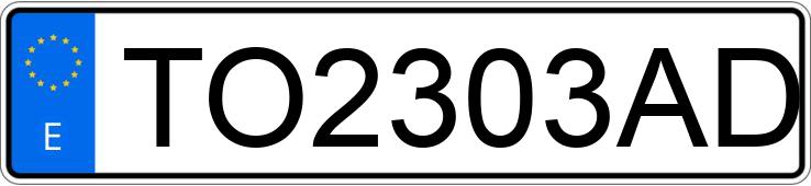 Numer rejestracyjny TO2303AD posiada PEUGEOT 406