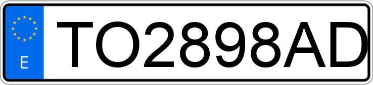 Le numéro d’enregistrement TO2898AD a FORD MONDEO 1.8 TD CLX
