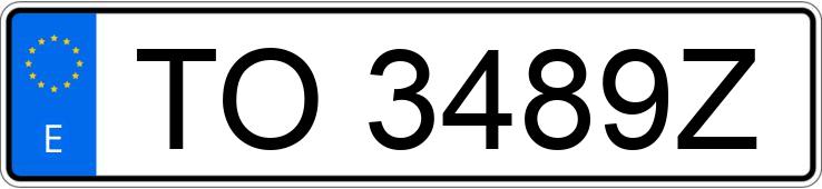 Numer rejestracyjny TO3489Z posiada CITROEN XANTIA
