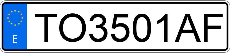 Numer rejestracyjny TO3501AF posiada NISSAN PATROL