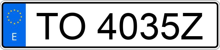 Numer rejestracyjny TO4035Z posiada SUZUKI VITARA