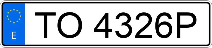 Numer rejestracyjny TO4326P posiada RENAULT EXPRESS