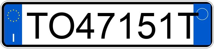 Numer rejestracyjny TO47151T posiada FIAT Panda 1a serie