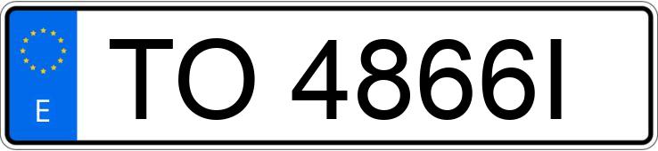 Numer rejestracyjny TO4866I posiada SUZUKI SJ410 SAMURAI