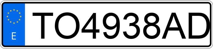 Numer rejestracyjny TO4938AD posiada RENAULT CLIO