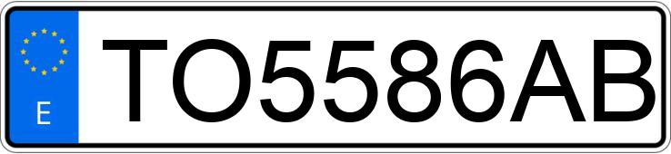 Numer rejestracyjny TO5586AB posiada RENAULT MEGANE