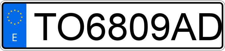 Numer rejestracyjny TO6809AD posiada RENAULT CLIO
