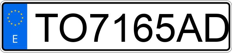 Numer rejestracyjny TO7165AD posiada BMW SERIE 3