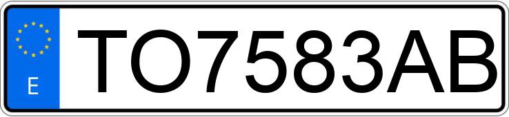 Numer rejestracyjny TO7583AB posiada CITROEN SAXO