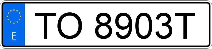 Numer rejestracyjny TO8903T posiada FORD FIESTA