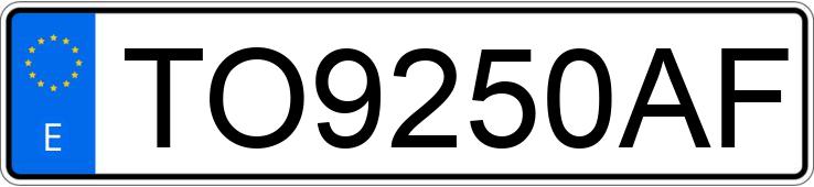 Numer rejestracyjny TO9250AF posiada PEUGEOT 406