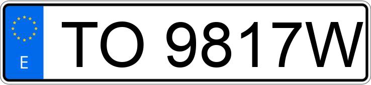 Numer rejestracyjny TO9817W posiada RENAULT 19 Numer rejestracyjny TO9817W posiada RENAULT 19