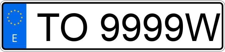 Numer rejestracyjny TO9999W posiada CITROEN ZX