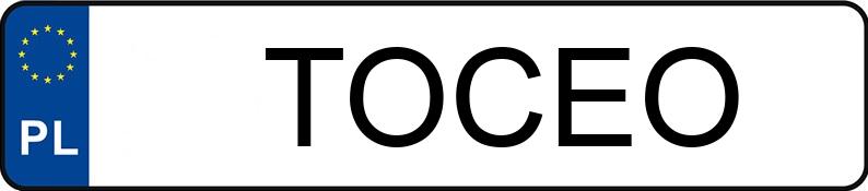 Numer rejestracyjny TOC EO posiada Mercedes  - TOCEO