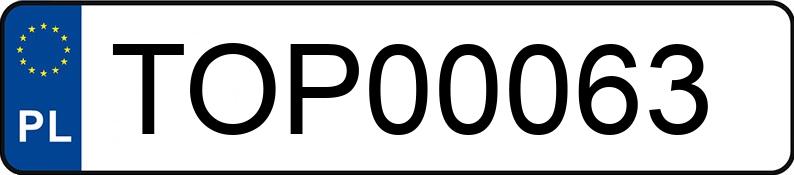 Numer rejestracyjny TOP 00063 posiada PEUGEOT 307 SW 1.6 HDI MR`02 E3 307 SW 1.6 HDI MR`02 E3 - TOP00063