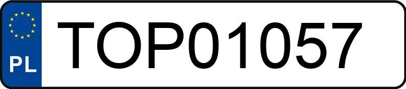 Numer rejestracyjny TOP 01057 posiada CITROEN C2 - TOP01057