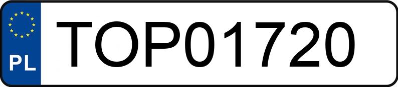 Numer rejestracyjny TOP 01720 posiada VOLVO XC 90 - TOP01720