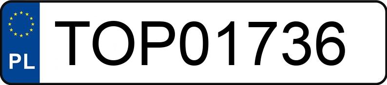 Numer rejestracyjny TOP 01736 posiada TOYOTA RAV4 - TOP01736