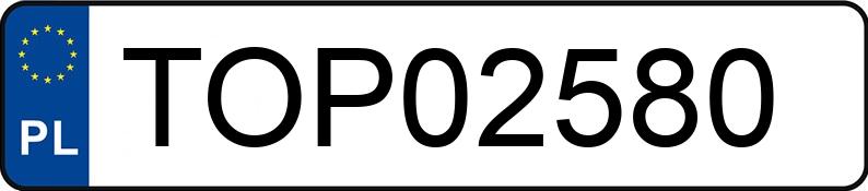 Numer rejestracyjny TOP 02580 posiada SAAB 9-3 - TOP02580