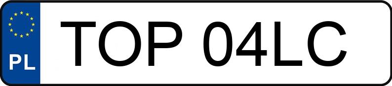 Die Registrierungsnummer TOP 04LC hat VOLKSWAGEN BORA - TOP04LC