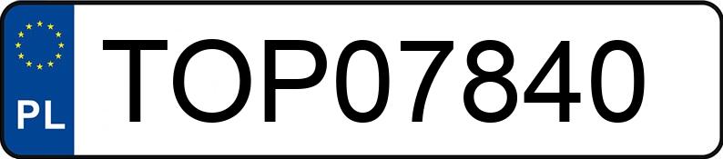 Numer rejestracyjny TOP 07840 posiada BMW 335i Cabrio MR`07 E5 E93 335i Cabrio MR`07 E5 E93 - TOP07840